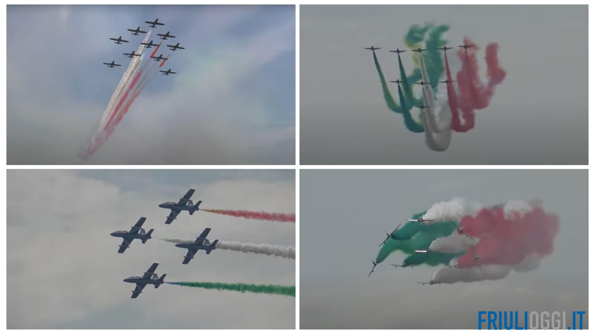 Frecce Tricolori lo spettacolare addestramento a Rivolto