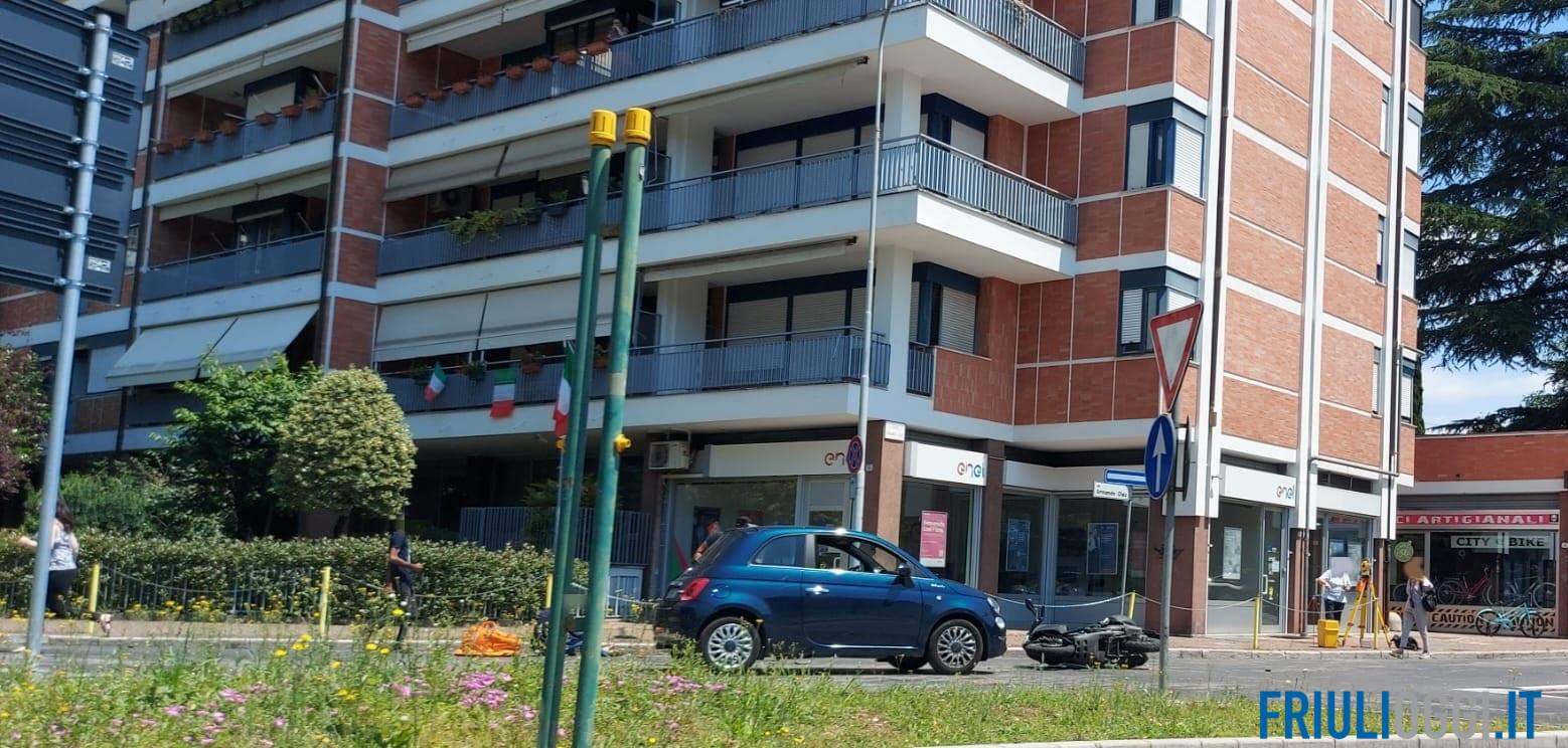 Incidente A Udine, Scontro Tra Un'auto E Uno Scooter