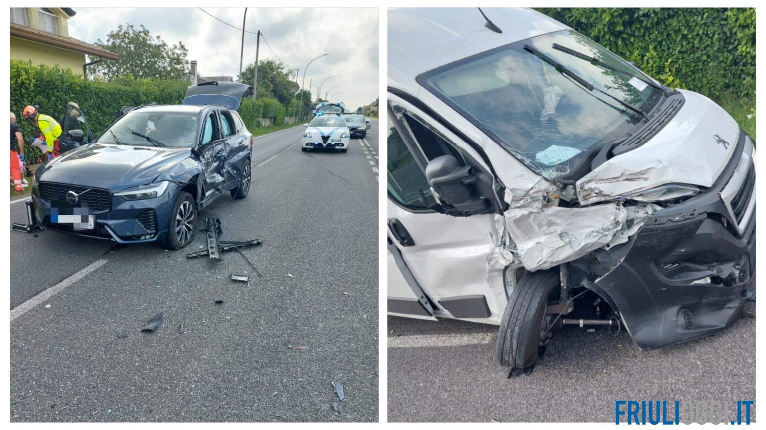 Incidente Tra Auto E Furgone A Pertegada Di Latisana: 4 Feriti